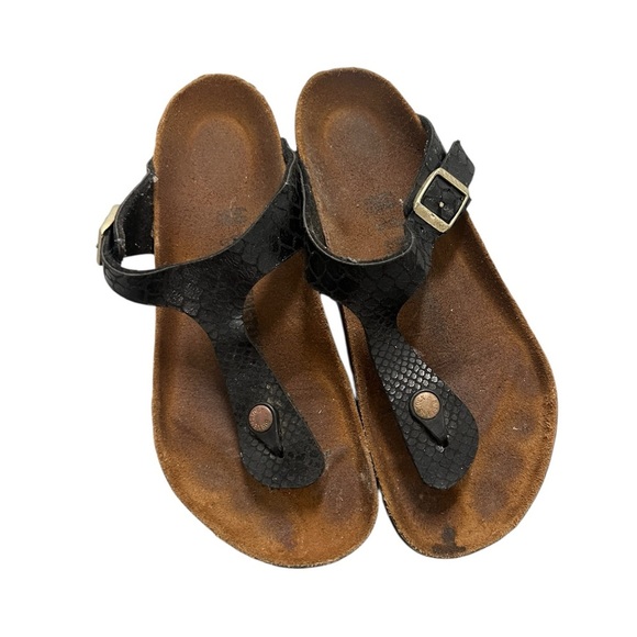 Birkenstock Gizeh with Metallic Scale Print, size 40 - Picture 1 of 7